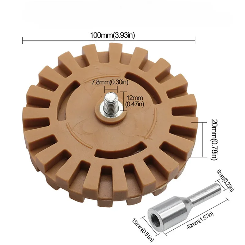 Pneumatic rubber removal disc rubber removal wheel polishing wheel car tire polishing wheel 4-inch