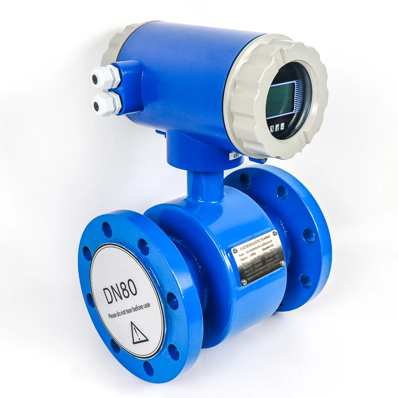 Electromagnetic Flow Meter Dn15 Dn300 1" Ce Flange Wastewater Sewage Strong Acid Alkali Flow Meters