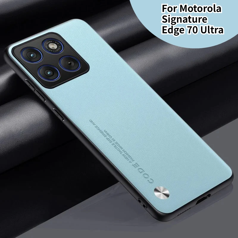 Business Plain Leather Case with Enhanced Camera Protection and Anti-Drop Features