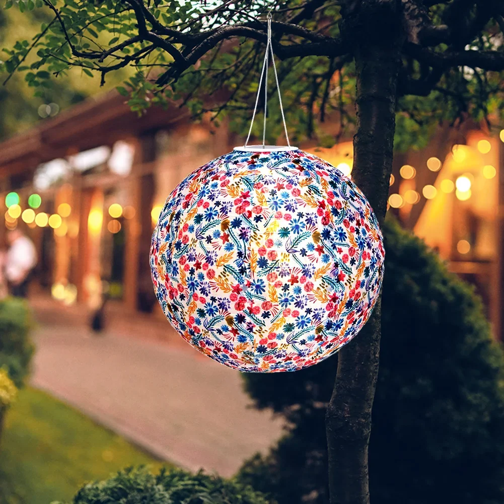 Solar Printed Yard Lantern – Outdoor LED Garden Decor 3