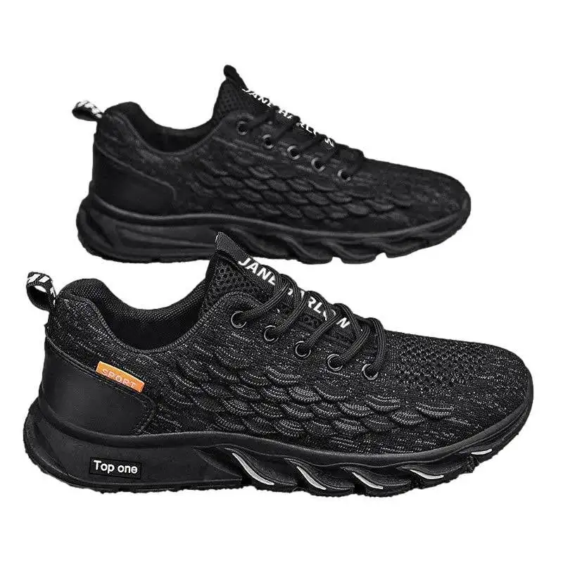 

2023 Autumn Men's Shoe Network Shoes Men's Front Lace Up Low Top Flat Heel Casual Sports Shoes Men's Round Toe Men's Shoes