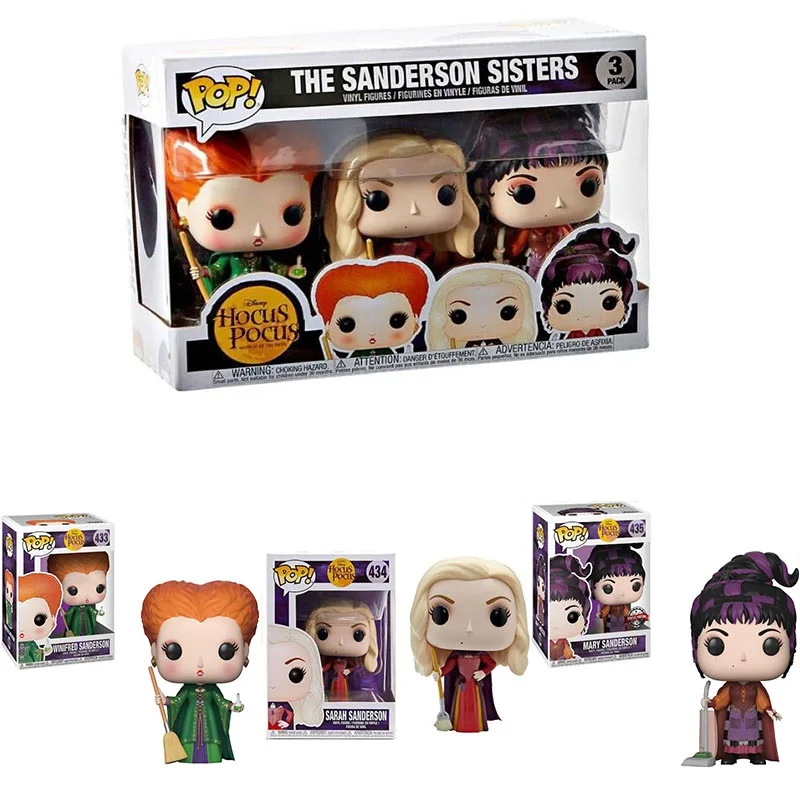 Funko Pop Hocus Pocus Sarah Sanderson 434 # Winifred 433 # Mary Sanderson 435 The Sanderson Sisters 3 # Vinyl Dolls Figure Toy Gift