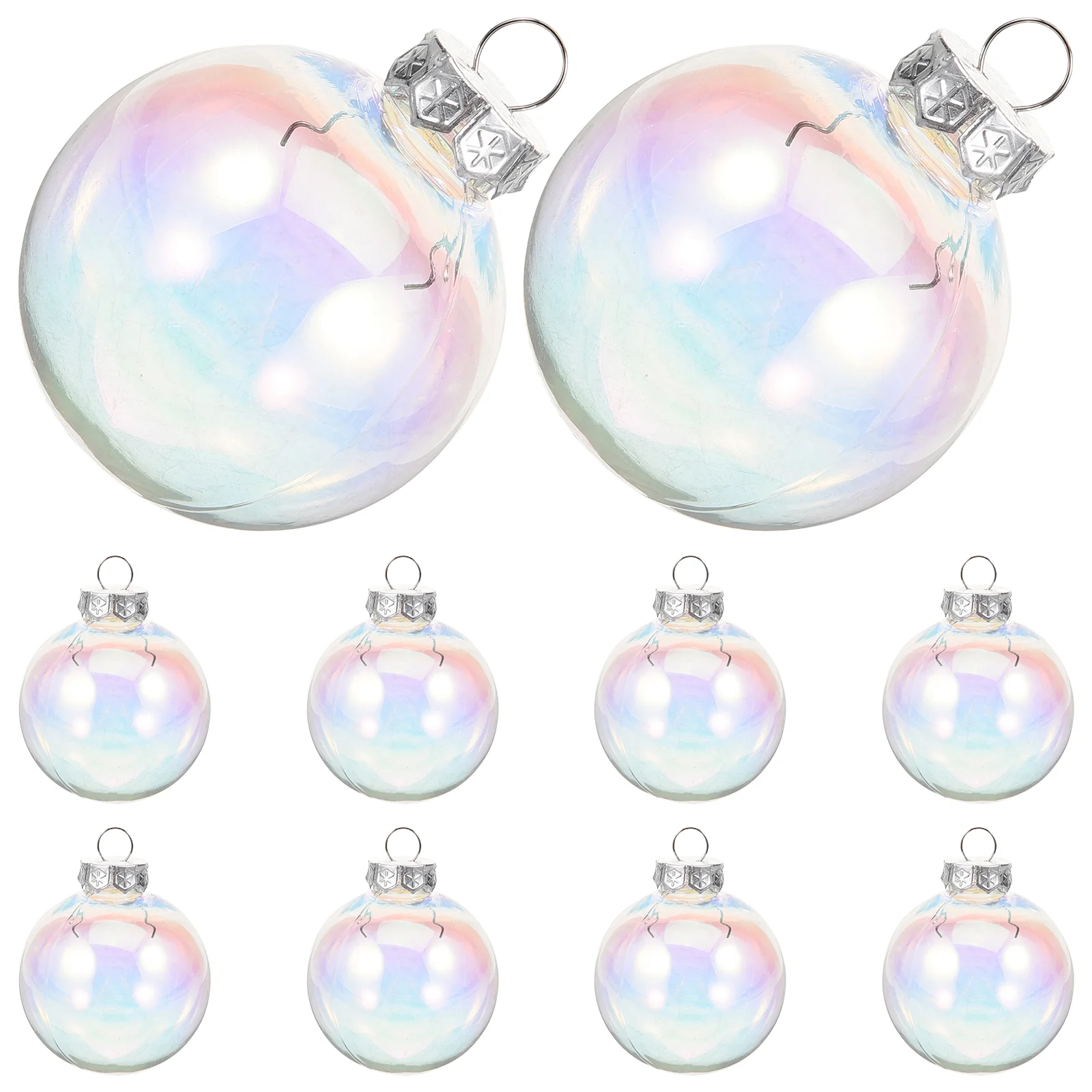 

10 Pcs Christmas Balls Tree Ornaments Xmas Decor Hanging Decors Party Candy Molds Pendant Decorations