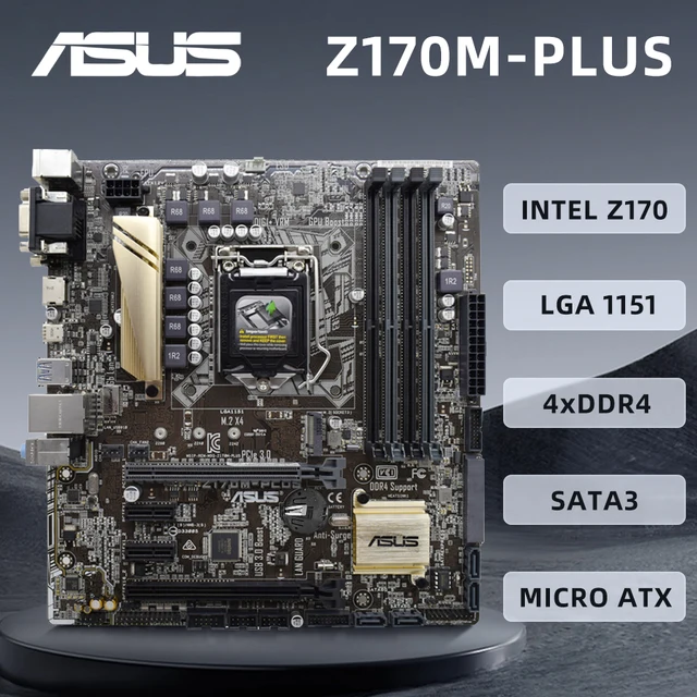Motherboard I7 2600k Ddr4 ASUS Z170M-PLUS Motherboard