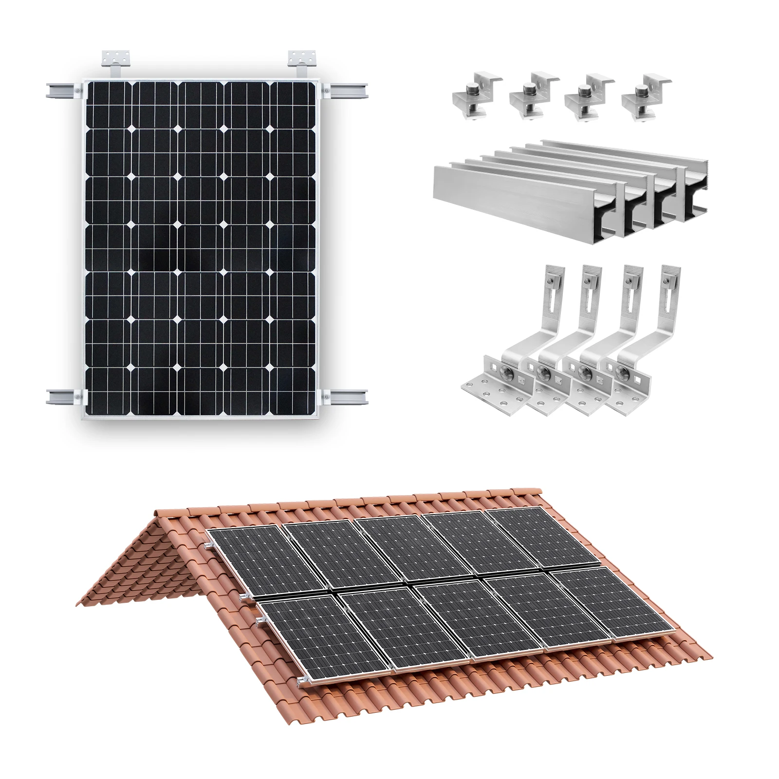 Montaggio Pannelli Fotovoltaici GUIDA DI MONTAGGIO Fotovoltaico Facile E Veloce Per Pannelli Solari Tetto Piatto 20 Cm EUR 16,99 Struttura Per Tetto Piano Fotovoltaico