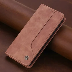 Premium Flip Leather Magnetic Wallet Phone Case Cover - XiaoMi MI 12 12X 12S (Brown)