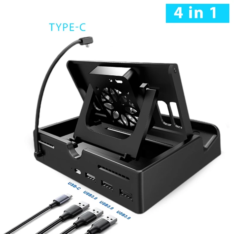 Per Docking Station Steam Deck Abs Docking Station 4 In 1 Ricarica Usb 3.0 Hub Usb-C Pd60W