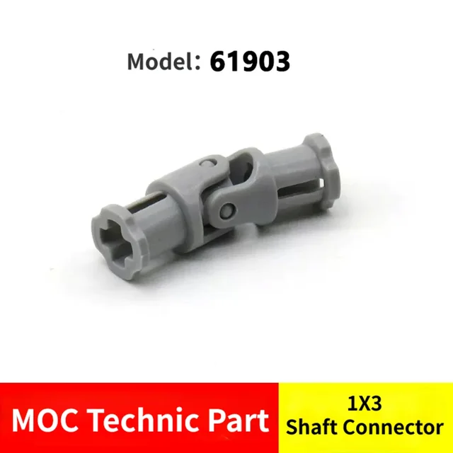 10/50pcs Building Block Bricks MOC Technical Part 1x3 Universal Joint Shaft Connector 61903 4525904 62520c01 Toys for Kid 6