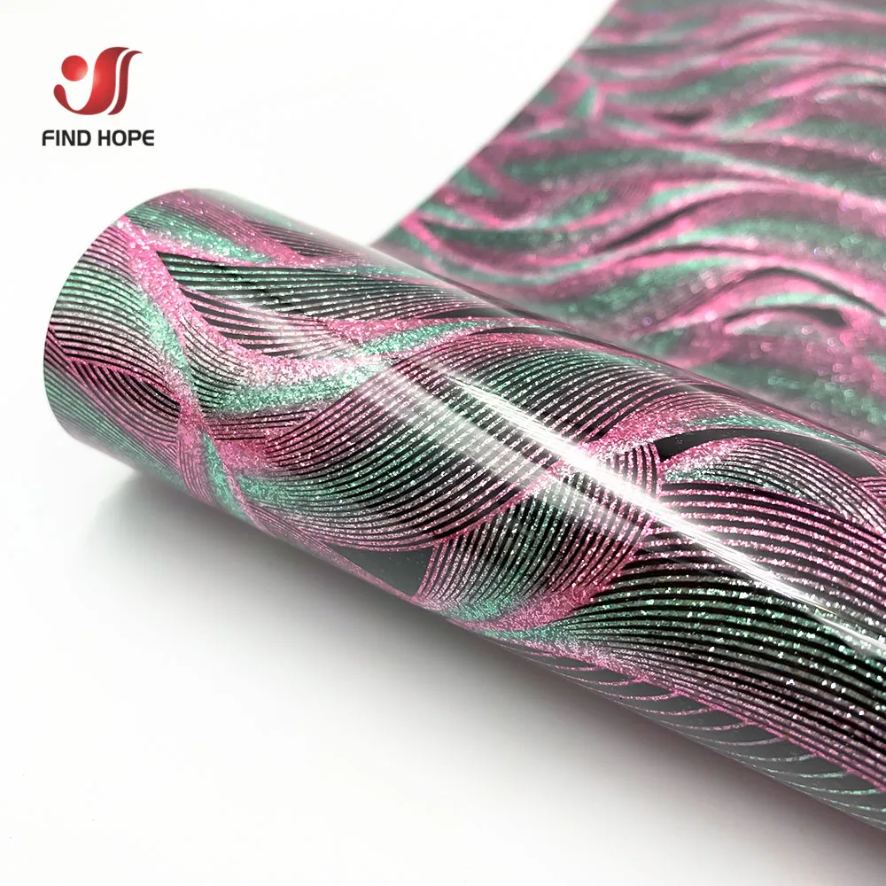 Vibrant Glitter Heat Transfer Vinyl for DIY T-Shirts and Gifts - 38 Assorted Colors