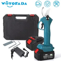 18V 4 Gear Cordless Pruner Shear Efficient Fruit Tree Bonsai Pruning Electric Tree Branches Cutter Compatible Makita 18V Battery 1