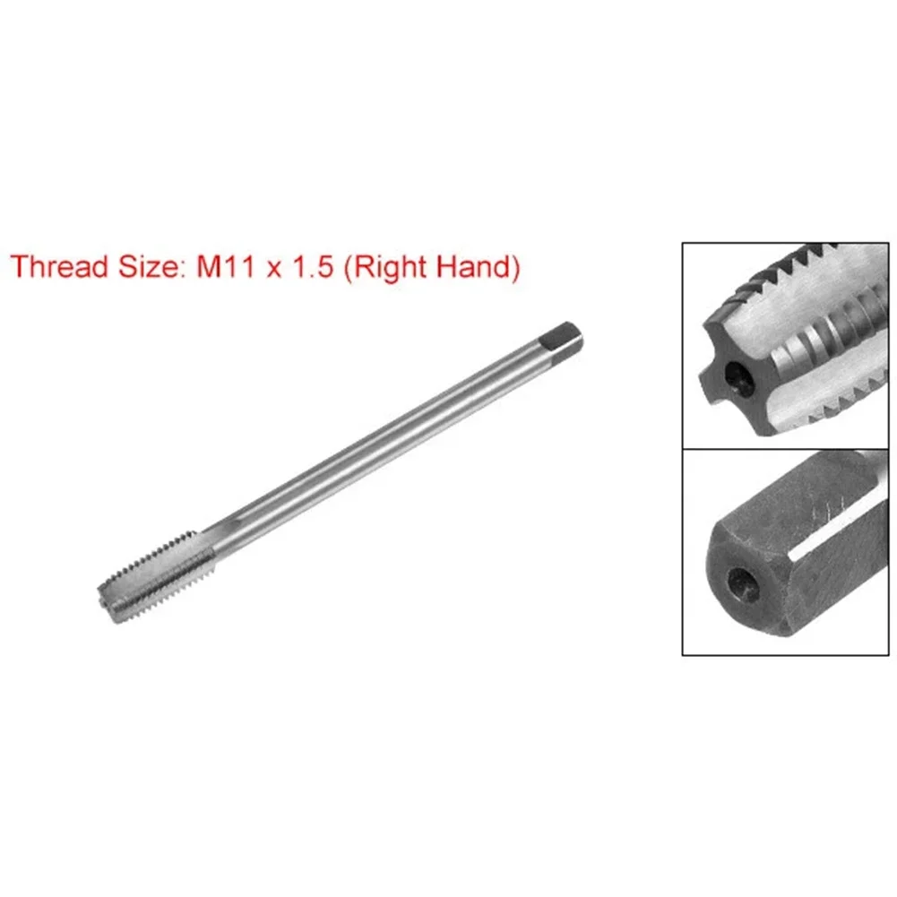 H2 130mm 초장형 직선 플루트 태핑 공구용 미터법 나사탭, M11 X 1.5 고속도강 탭 포함 수공구 액세서리