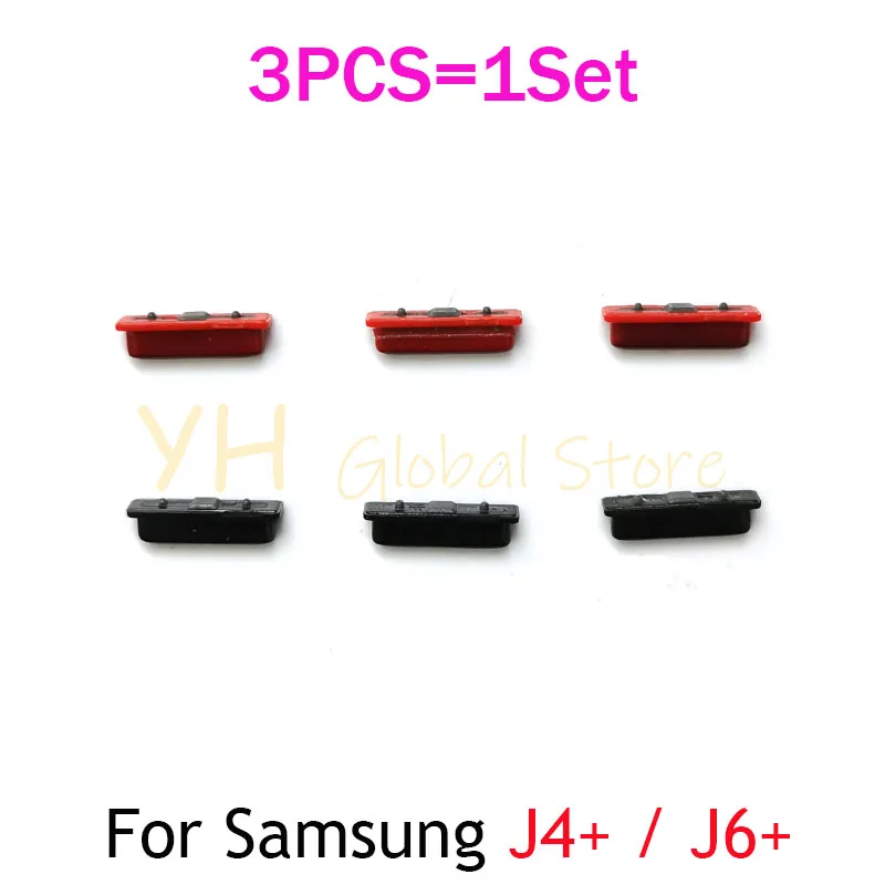 1 комплект для Samsung Galaxy J4 J6 Plus J4 + J6 + J415 J610 Кнопка питания ВКЛ./ВЫКЛ. Громкость вверх вниз Боковая кнопка запасные части