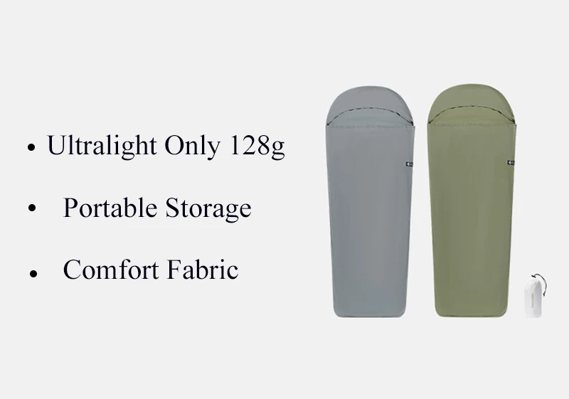 Description Picture 3 of item2024 Naturehike New arrival Sleeping Bag Liner Tourism Single Stretch Envelope 128g Ultralight Camping Sleep Bags Accessories