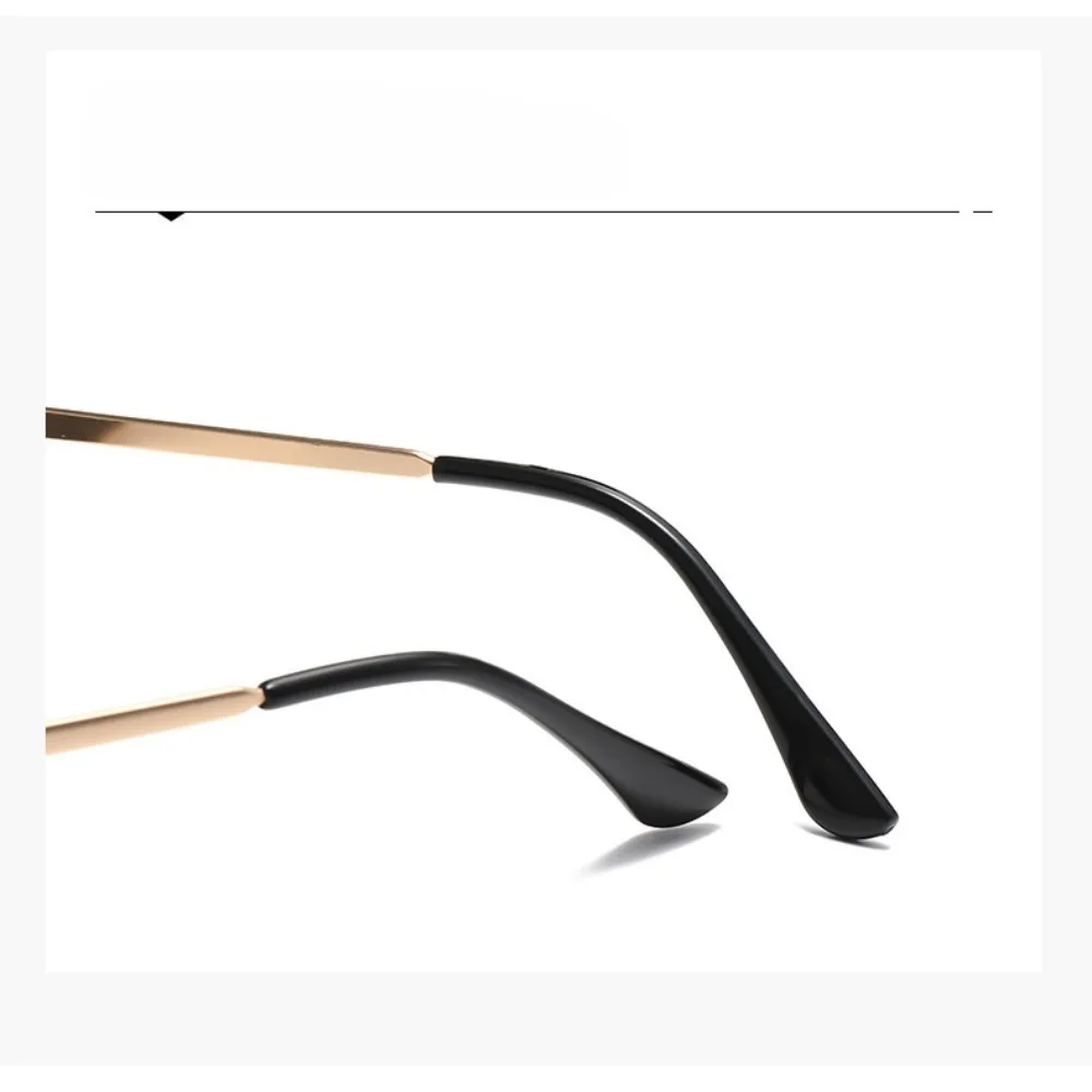 Elegant Vintage Double Bridge Square Sunglasses with Gold Metal Frame and Black Lenses - Luxury Men's Streetwear Eyewear