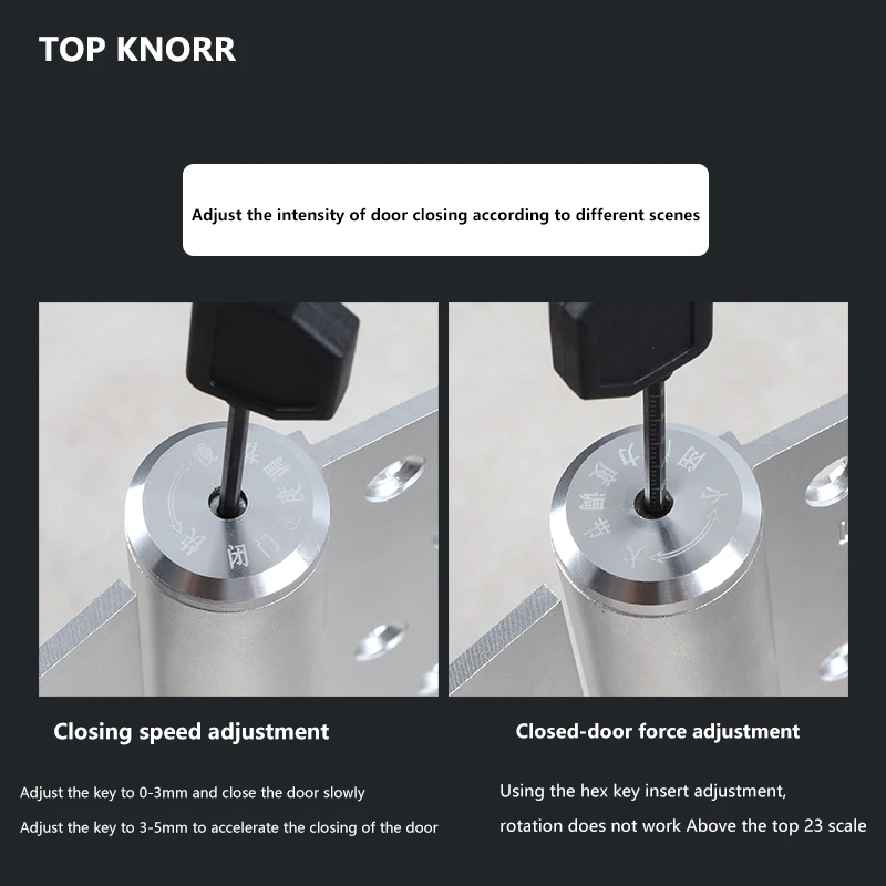 Hydraulic Hinge Invisible Door Self-closing Door Closer Silent Damping Hinge Slot-free E-type Hidden stainless steel hinges door hinges