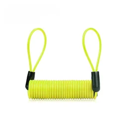 Enhanced Bike Security Cable Lock with Alarm - Anti - Theft Protection, 120 - 150cm Rope (YELLOW)
