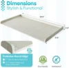 Washer Dryer Countertop, Melamine Countertop with Edge Rails - 27.5" Depth x 54" Width Laundry Room Organization, Sea Sal 3