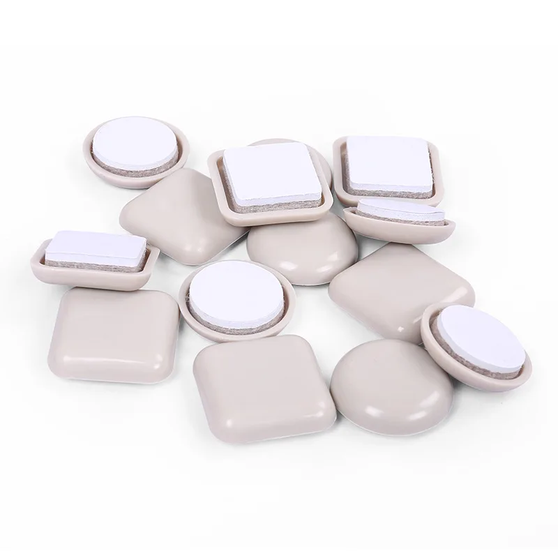 4 Pcs/Lot PE Table Chair Legs Feet Sliding Pads Furniture Heighting Pad Wear-resistant Silent Coffee Table Sofa Leg Foot Pad