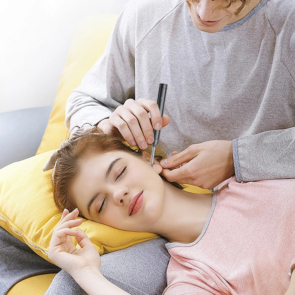 Wireless Ear Wax Removal With Camera Rechargeable Ear Cleaner 8 Megapixels Check Camera with Ear Spoon Set Canal Clean