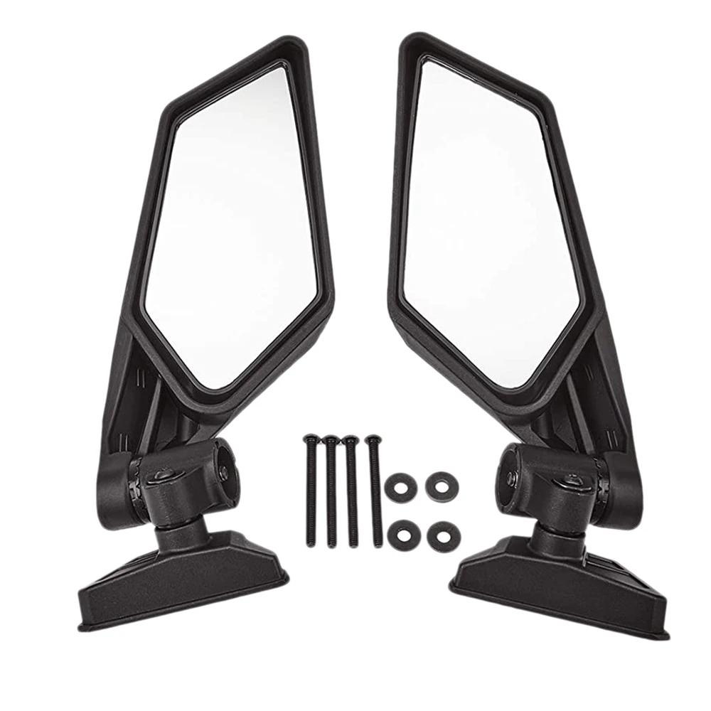 

UTV Side Mirrors 360 Degree Adjustable Rearview Mirrors Racing Style for Can Am Maverick X3 Suzuki King Quad