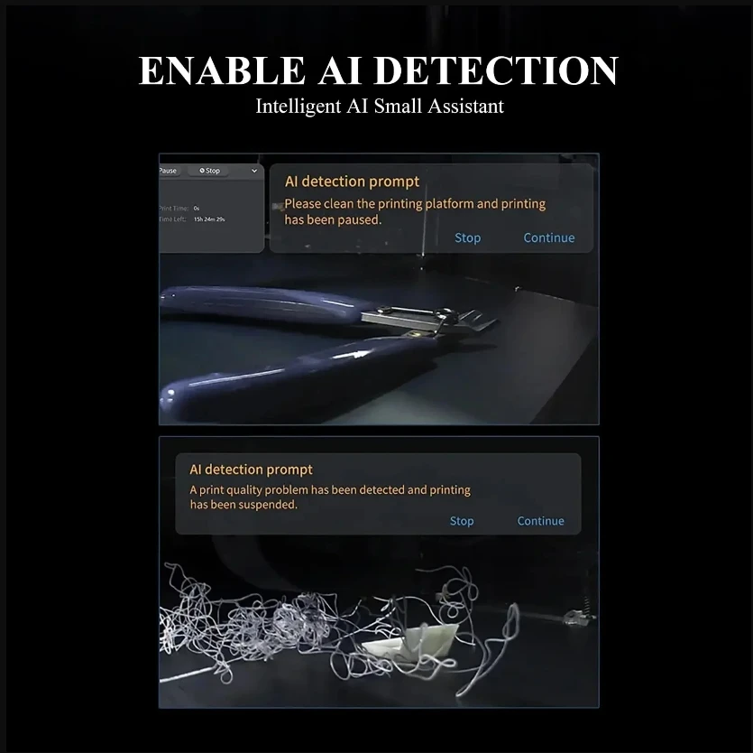 CREALITY AI 카메라 HD 품질 시간 경과 촬영, K1_K1 MAX 3D 프린터 액세서리용 쉬운 설치, K1C/K1/K1 MAX AI 감지