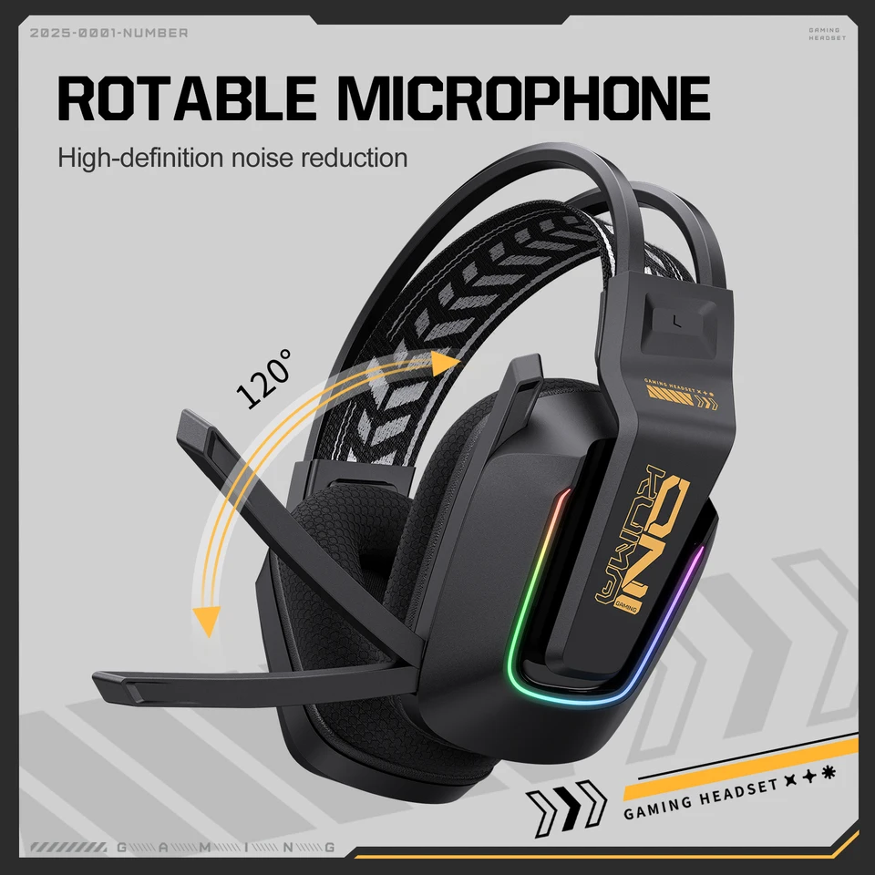 ONIKUMA GT828 Wireless Gaming Headset Four-mode Connection Over