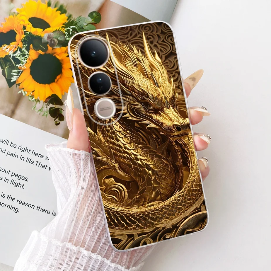 Luxury Bow Flowers Painted Soft Silicone Phone Case Cover