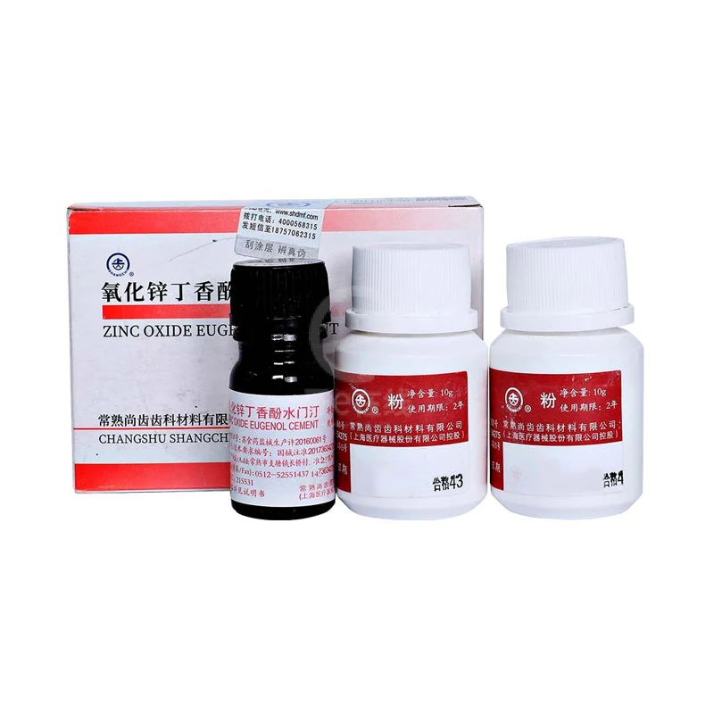 

Dental Materials Zinc Oxide Eugenol Cement Zinc Oxide Clove Oil Cement 20ml