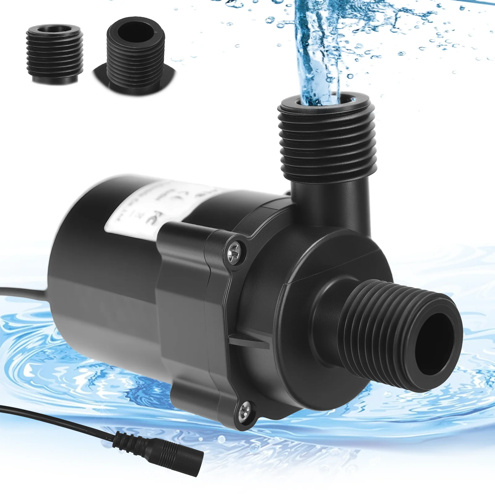 40W Brushless Water Transfer Pump Ultra-quiet DC12V 1200L/H Portable Submersible