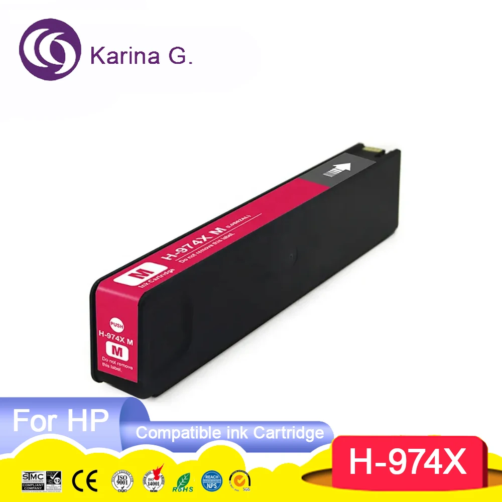 974 974X 974X Premium Compatible Ink Cartridge for PageWide Pro 452dw/477dw/552