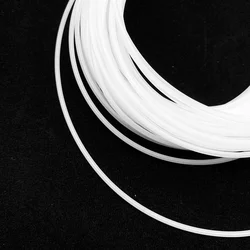High - Performance PTFE Capillary Tube - Versatile, Temperature & Corrosion Resistant Insulated Hose - ID 1.5mm x 2.5mm (White PTFE Tube)