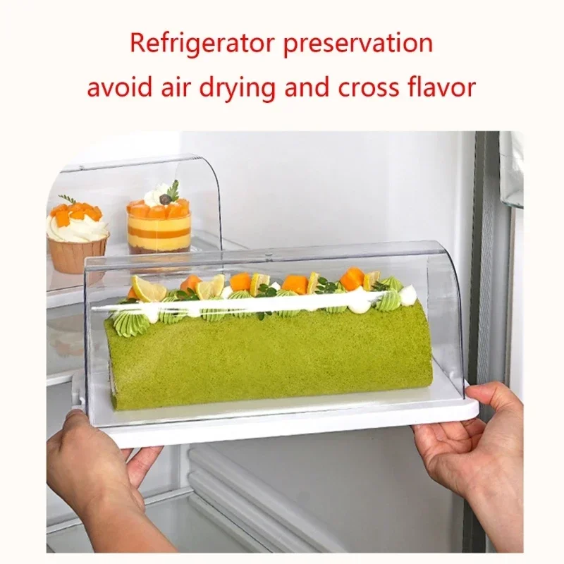 

Container Cheese Muffins Food Dessert Cake Roll Pastry Holder Boxes Display Clear Plastic Storage Fruit Lid