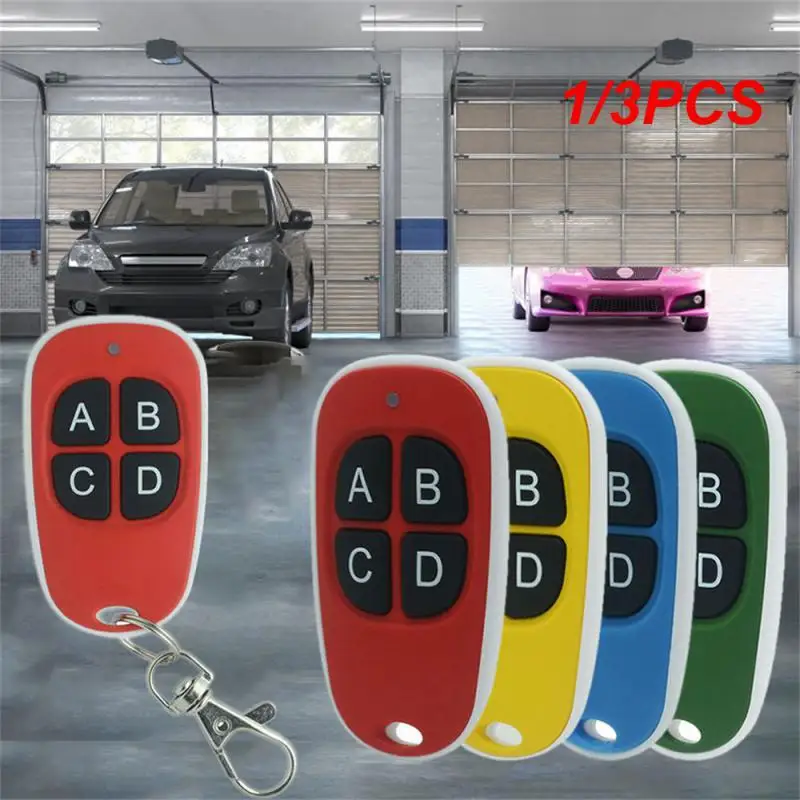 1/3 Pz Lotto 433 Mhz Clonazione Colorata Telecomando Copia Elettrica Controller Trasmettitore Wireless Interruttore 4 Chiavi Portachiavi Auto