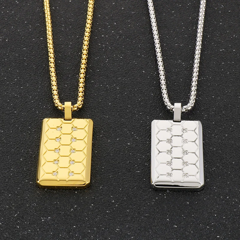Ketting Graveren Hanger rechthoek zilver? | Gratis Graveren! | Foto en Tekst - Shoppé | Gepersonaliseerde sieraden