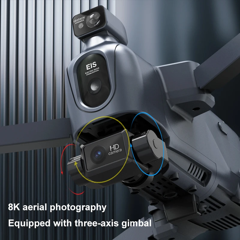 FX30 Pro MAX GPS 드론, 8K 전문 EIS HD 카메라 드론, 3 축 안정화 짐벌, 5km 접이식 FPV RC 쿼드콥터 장난감, 신제품