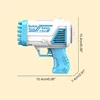 Rocket Boom Bubble Gun Toy Electric Bubble Maker w/ 32 Hole Blower Rich Bubble Portable Fan Children Outdoor Summer Gift 6