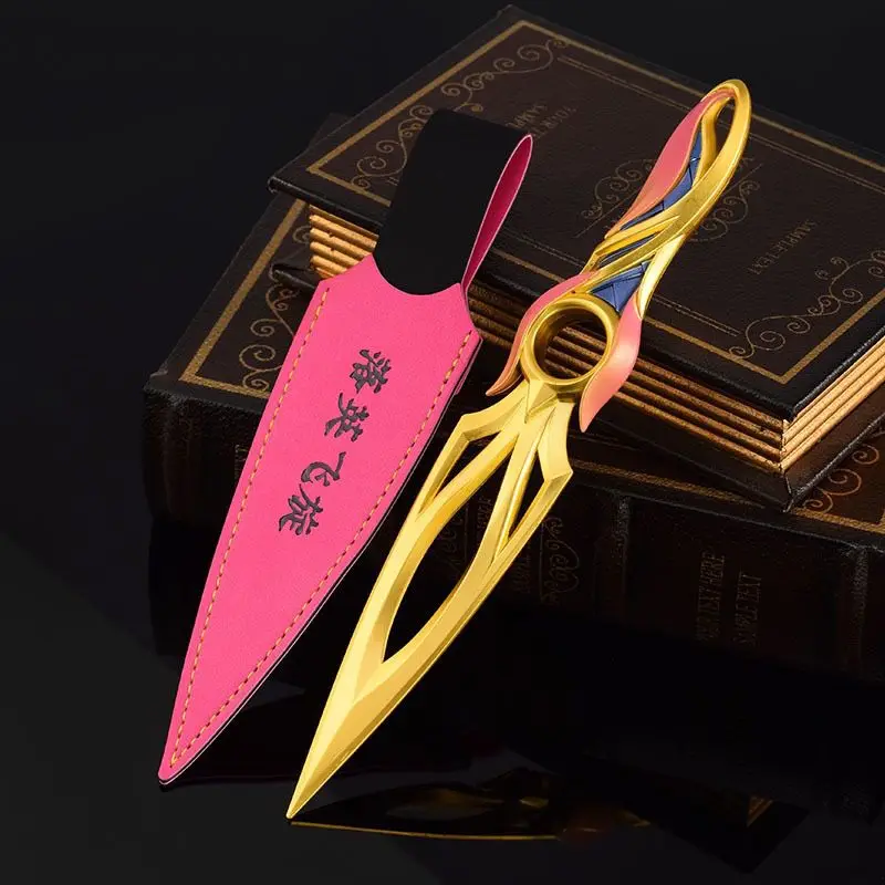 thumbnail image 1 of Valorant Weapon JETT Kunai con patrón de 17 cm, juego periférico de seguridad, cuchillo sin filo, cosplay, Bali Song Katana, modelo de metal, regalos, juguetes, 1 of 5
