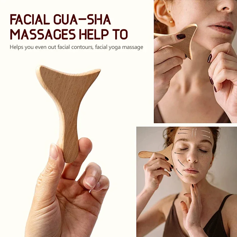 Wooden Massage Roller Lymphatic Drainage Massage Scraping Whole Body Pain Relief Tool Anti Cellulitis Facial