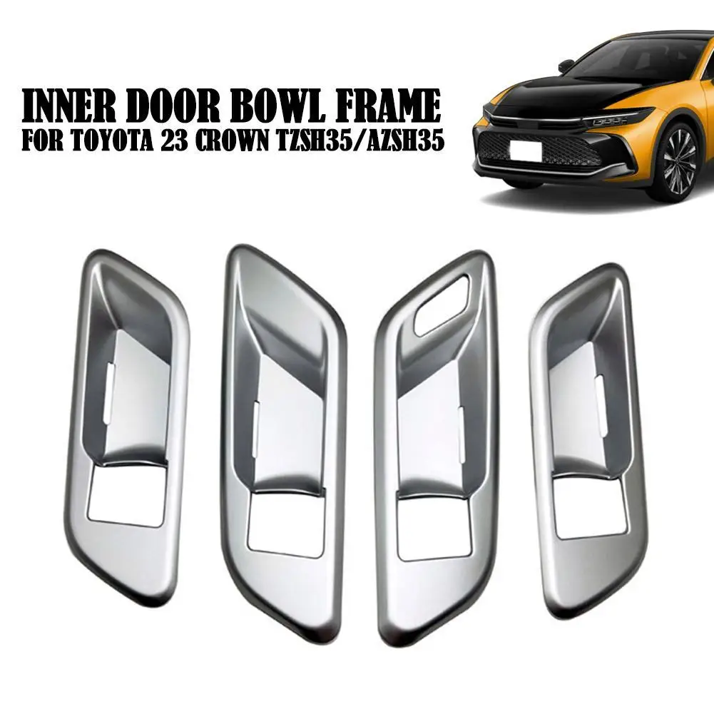 

4 шт. для Toyota 23 Crown TZSH35/AZSH35, крышка для внутренней дверной ручки автомобиля, крышка чаши, отделка рамы, аксессуары для интерьера