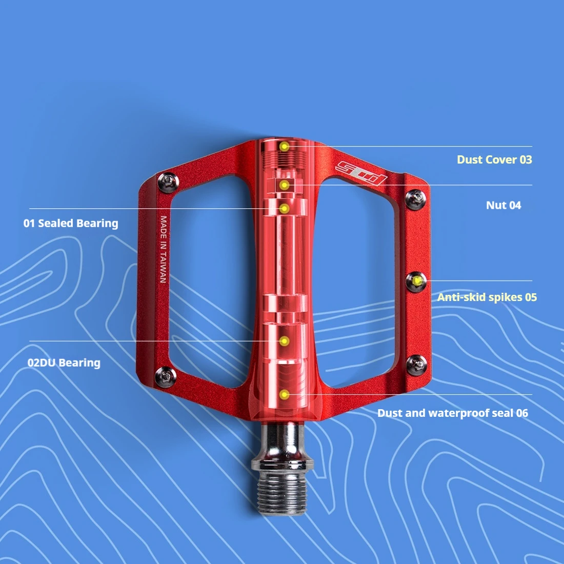 ENLEE Aluminum Alloy Bike Pedals