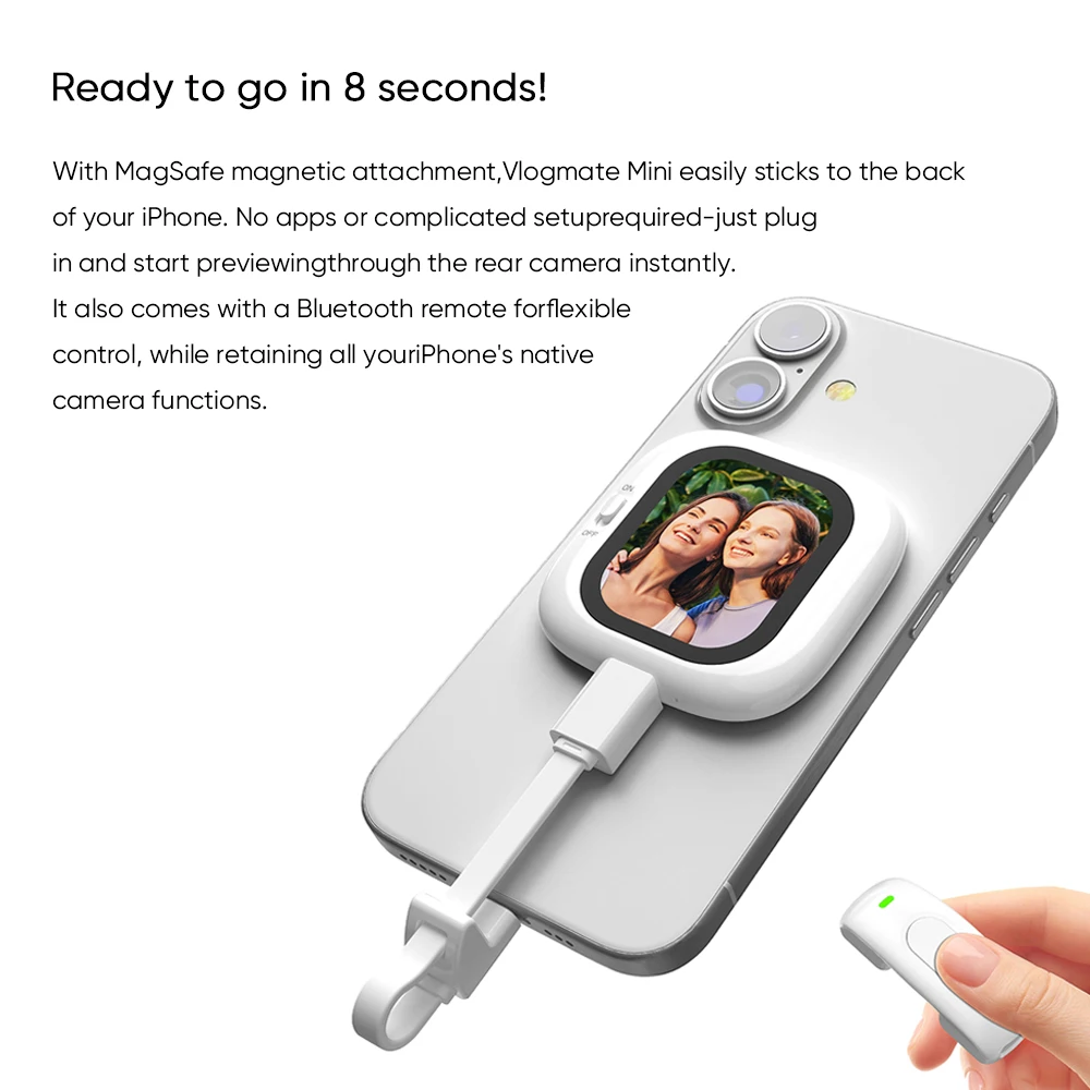 Founist Vlogmate Mini AMOLED Screen Magnetic Selfie Monitor Screen