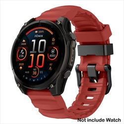 Premium Silicone QuickFit Strap Replacement - Versatile Size 26mm/22mm Watch Band Bracelet - QuickFit 26mm (Red)