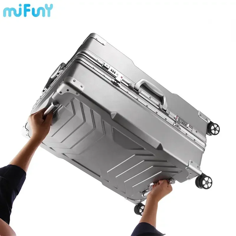 Mifuny 20/24/29inch Men New Aluminum Alloy Frame Rolling Password Luggage Women Trolley Travel Suitcases Universal Wheels Cases
