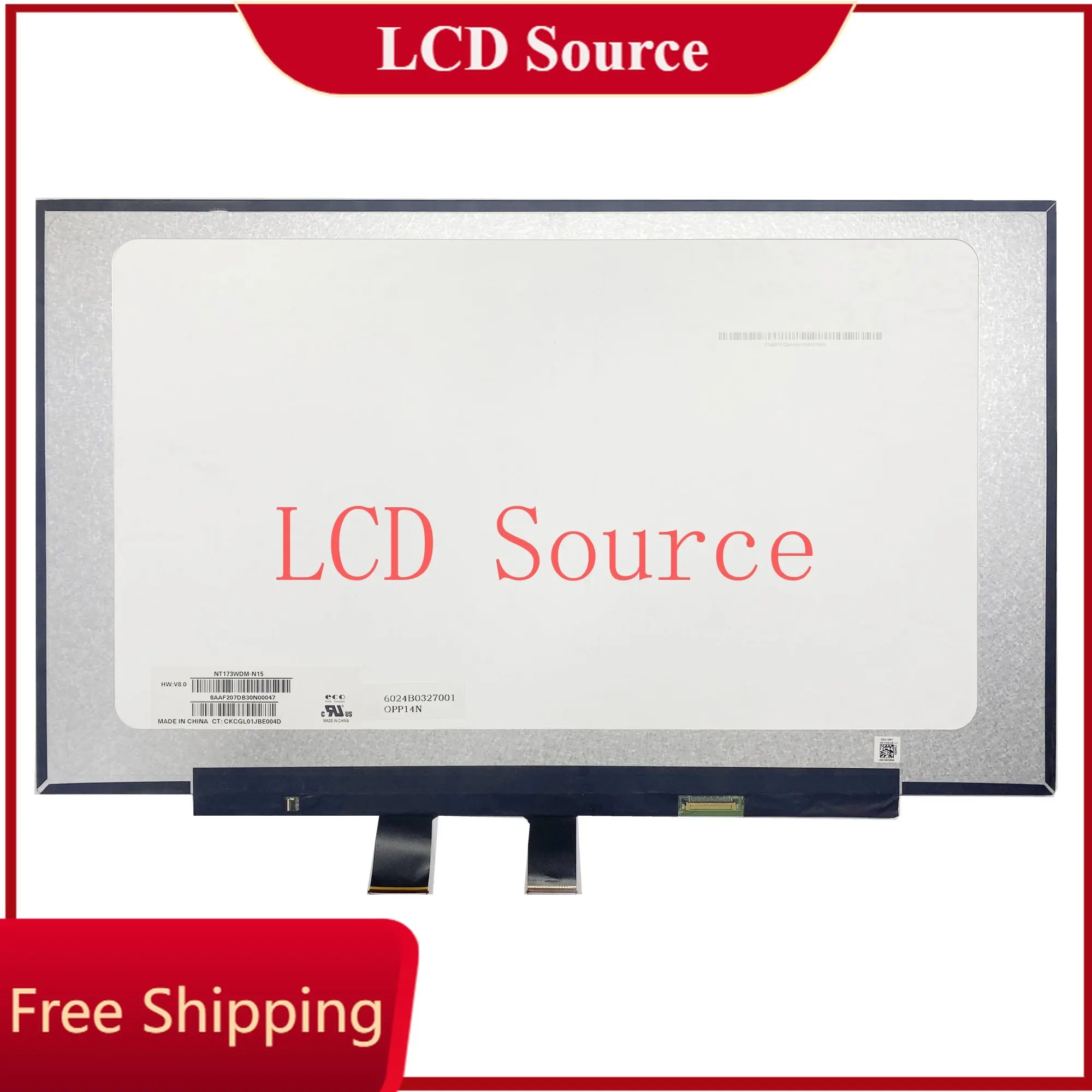 

NT173WDM-N15 17.3 Inch 30pins 1600x900 60% NTSC 60Hz EDP LCD Screen Assembly