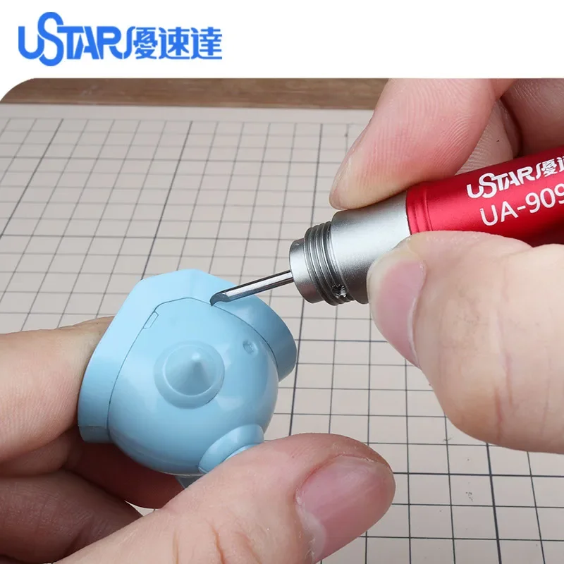 USTAR UA-90913 경합금 커터 범용 핸들 0.075mm  0.5mm 조각 칼 공예 모델 칼 116x15mm 모델 취미 도구