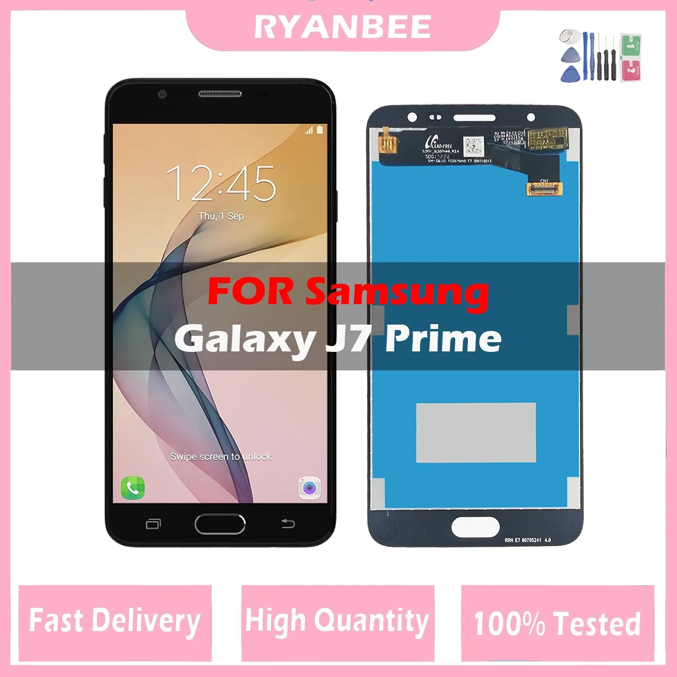 

100% Tested 5.5" For Samsung Galaxy J7 Prime LCD G610 G610F On7 2016 G6100 Display Touch Screen with no frame