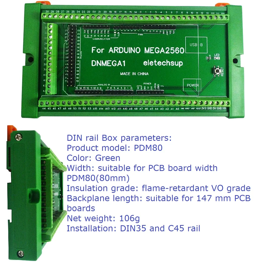 ABD1A01 DN31C01 DNPRO11 монтажный винтовой клеммный блок с DIN-рейкой, модуль адаптера для Arduino UNOMEGA2560NANOPro mini Board (art.: 3920bed97d5c8) - 3920bed97d5c8