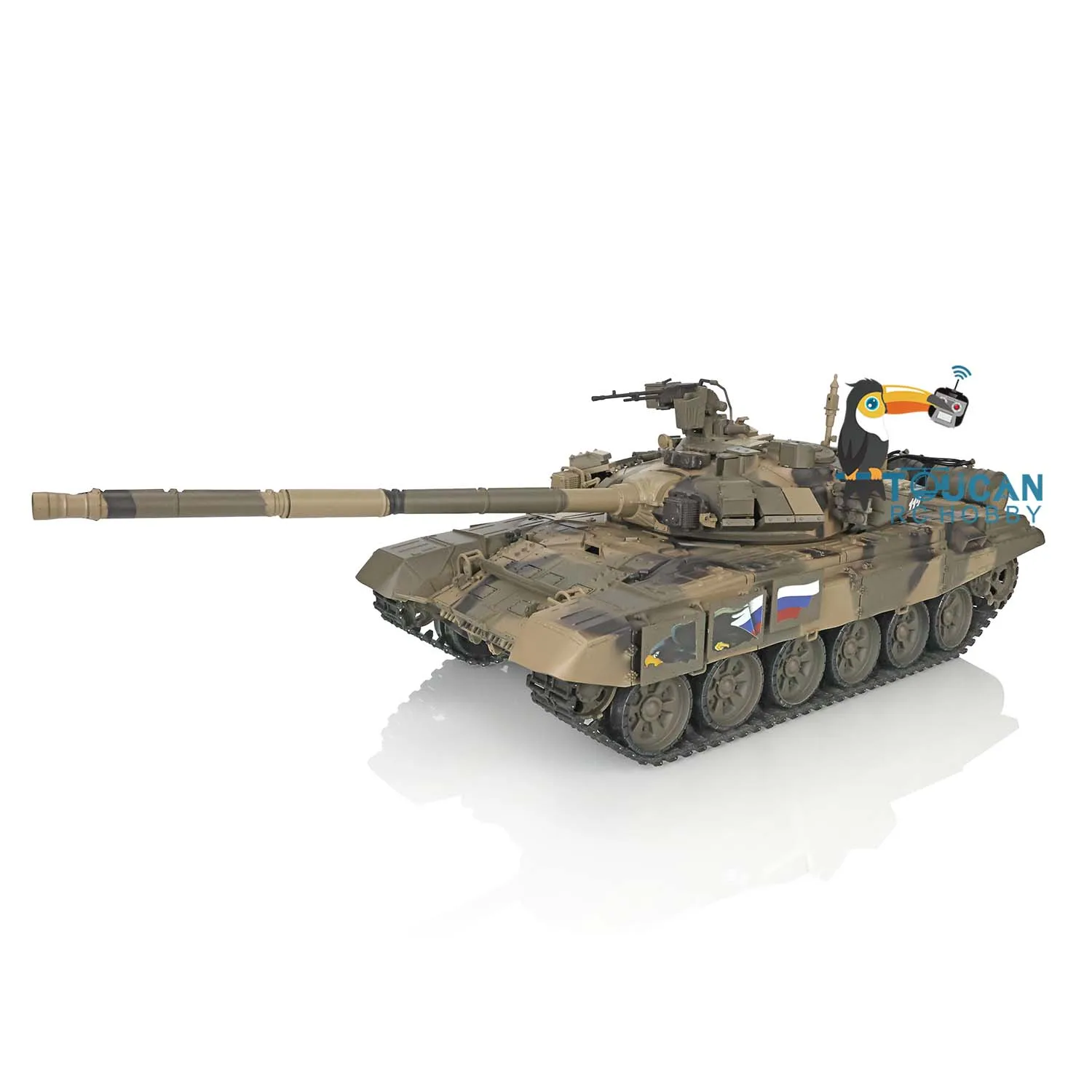 2.4Ghz Heng Long 1/16 RTR RC Tank 7.0 Plastic Ver Russia T90 3938 Model BB Gun IR Battle RC Model as Gift for Boys TH17842-SMT8 6 2.4Ghz Heng Long 1/16 RTR RC Tank 7.0 Plastic Ver Russia T90 3938 Model BB Gun IR Battle RC Model as Gift for Boys TH17842-SMT8 6