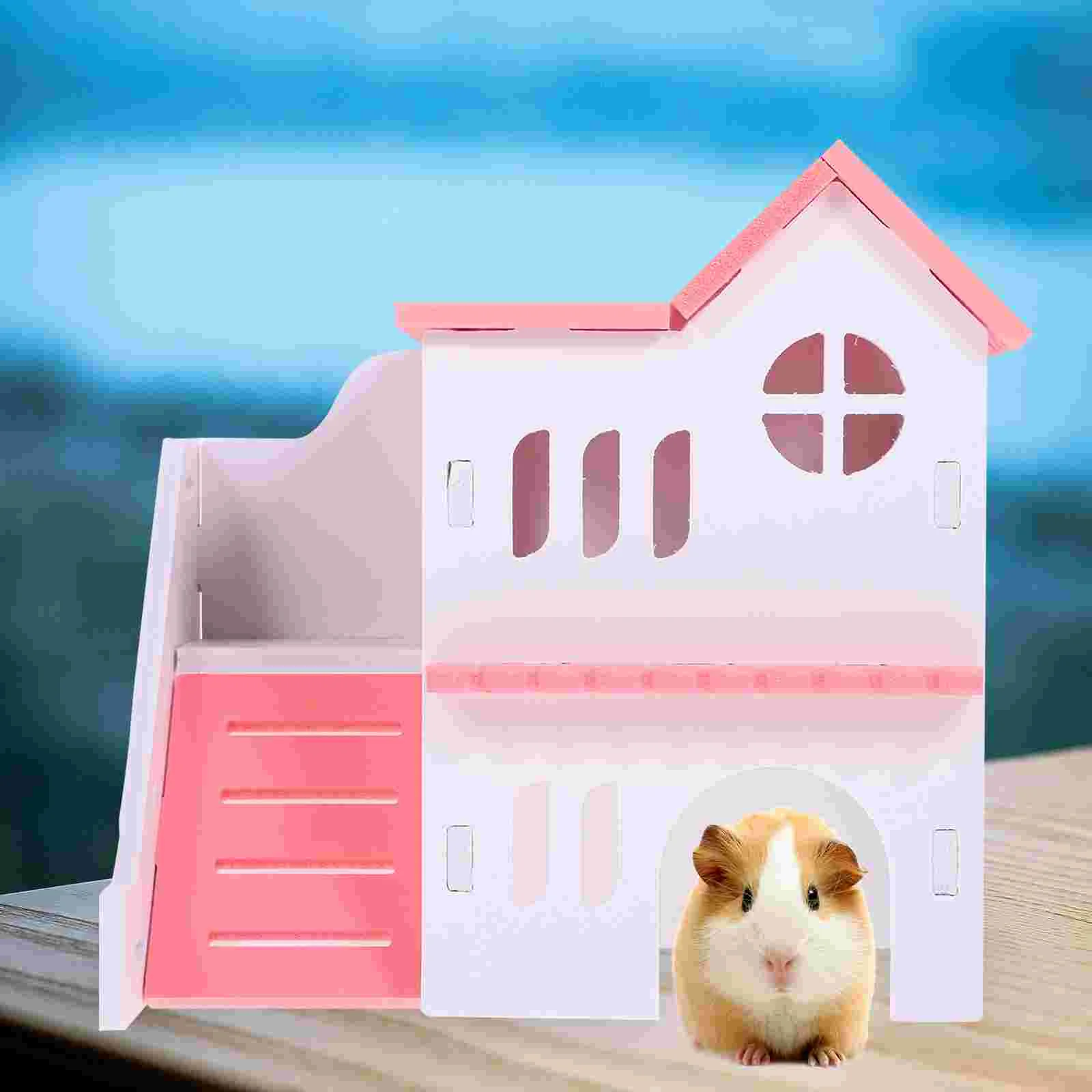

Hamster House Hideout Guinea Pig Toy Accessories Mouse Hut Decorative Pvc Wear-resistant