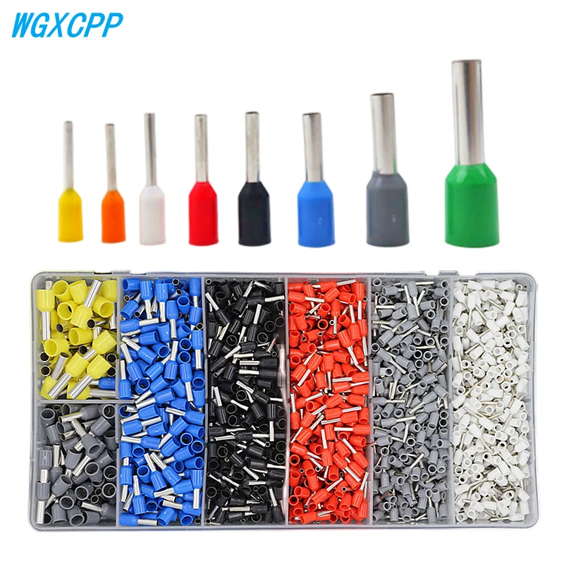 1900 Pcs Box,ve Tubular Crimp Terminals,block Cord End Connector